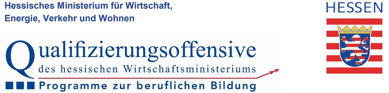 Hessenwappen und Qualifizierungsoffensive HMWEVW